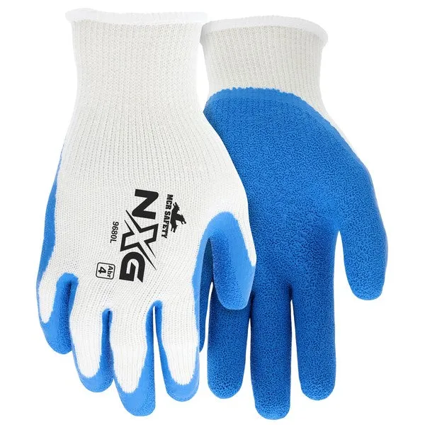 9680XL MCR Safety NXG® Work Gloves, X-Large, Cotton Polyester Blend, Blue