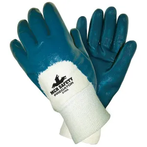 9750 MCR Safety Predator Gloves, Large, Nitrile, White, 11 Inch L