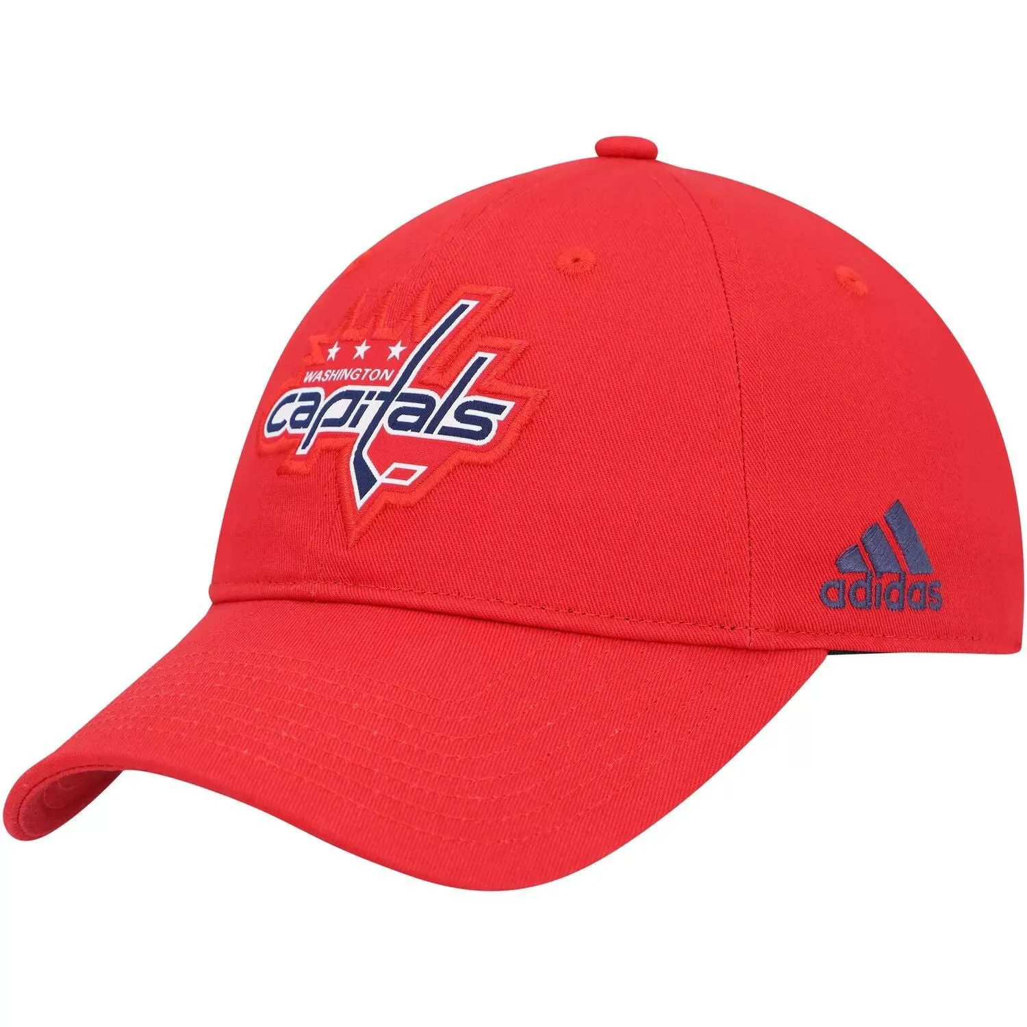 adidas Red Washington Capitals Primary Men's Adjustable Logo Cap