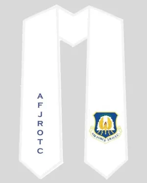 AFJROTC White Graduation Stole