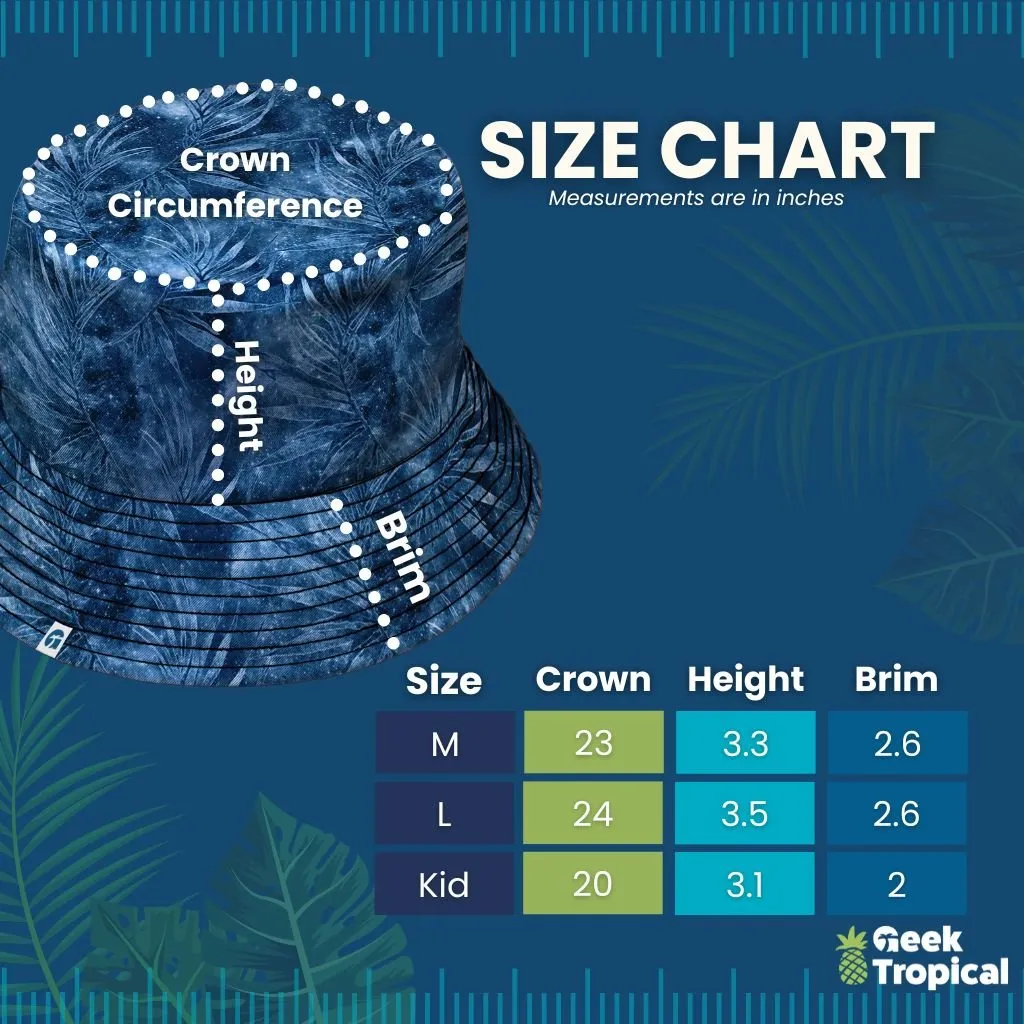 Blue Computer Circuit Board Bucket Hat