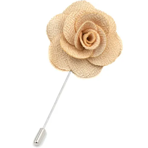 Brooch Flower Lapel Pin 18 Colors Women Men Fabric Rose Brooches Dress Accessories Wedding Party Formal Tuxedo Lapel Flower