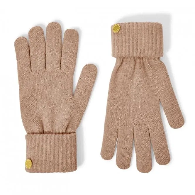 Brown Knitted Gloves KLS533