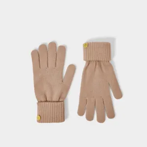 Brown Knitted Gloves KLS533