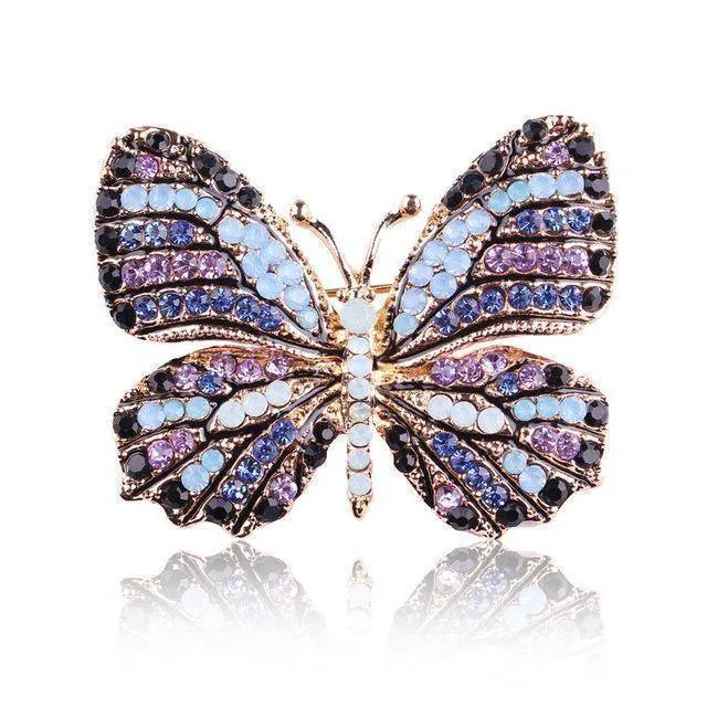 Butterfly Enamel Brooch Pins