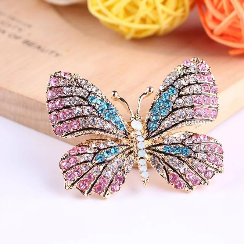 Butterfly Enamel Brooch Pins