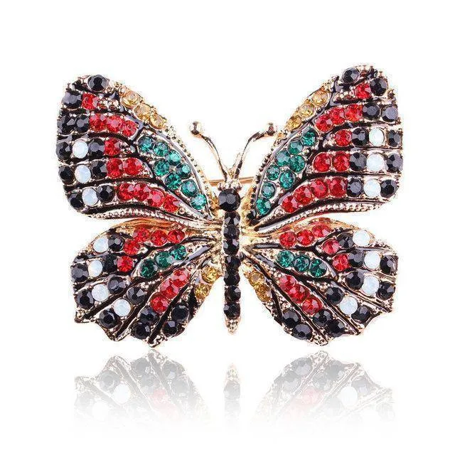 Butterfly Enamel Brooch Pins