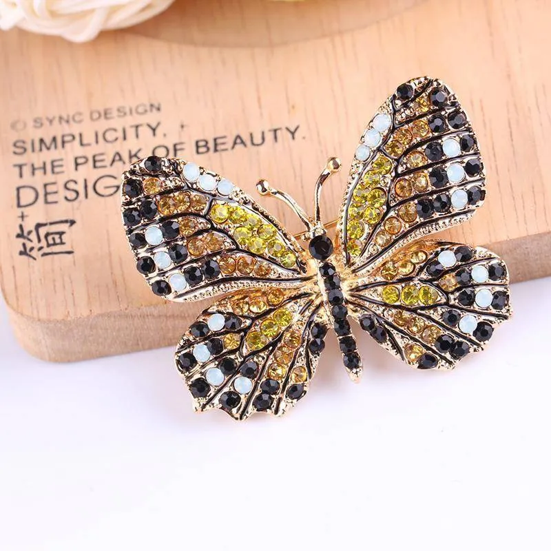 Butterfly Enamel Brooch Pins