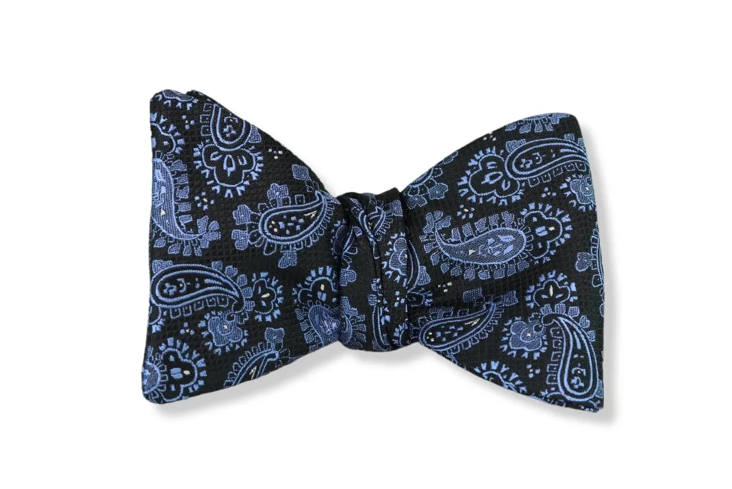 Cam Rico Paisley Woven Silk Bow Tie