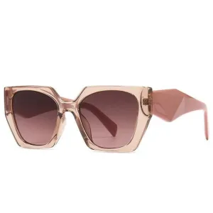 Cat Eye Retro Sunglasses Women Champagne