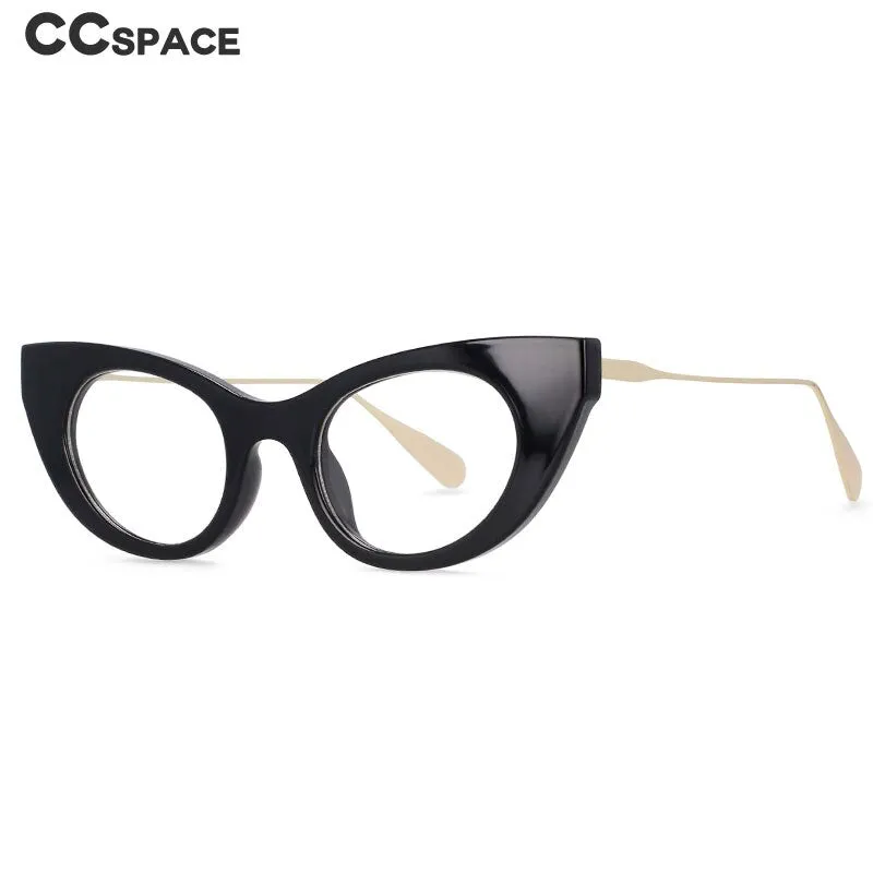 CCspace Women's Full Rim Cat Eye Resin Frame Sunglasses 54236