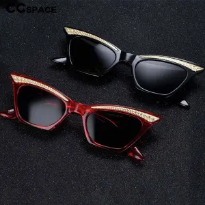 CCspace Women's Full Rim Cat Eye Resin Frame Sunglasses 54307