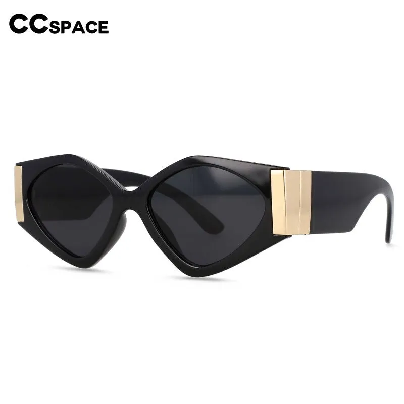 CCspace Women's Full Rim Oversized Cat Eye Resin Frame Sunglasses 54458