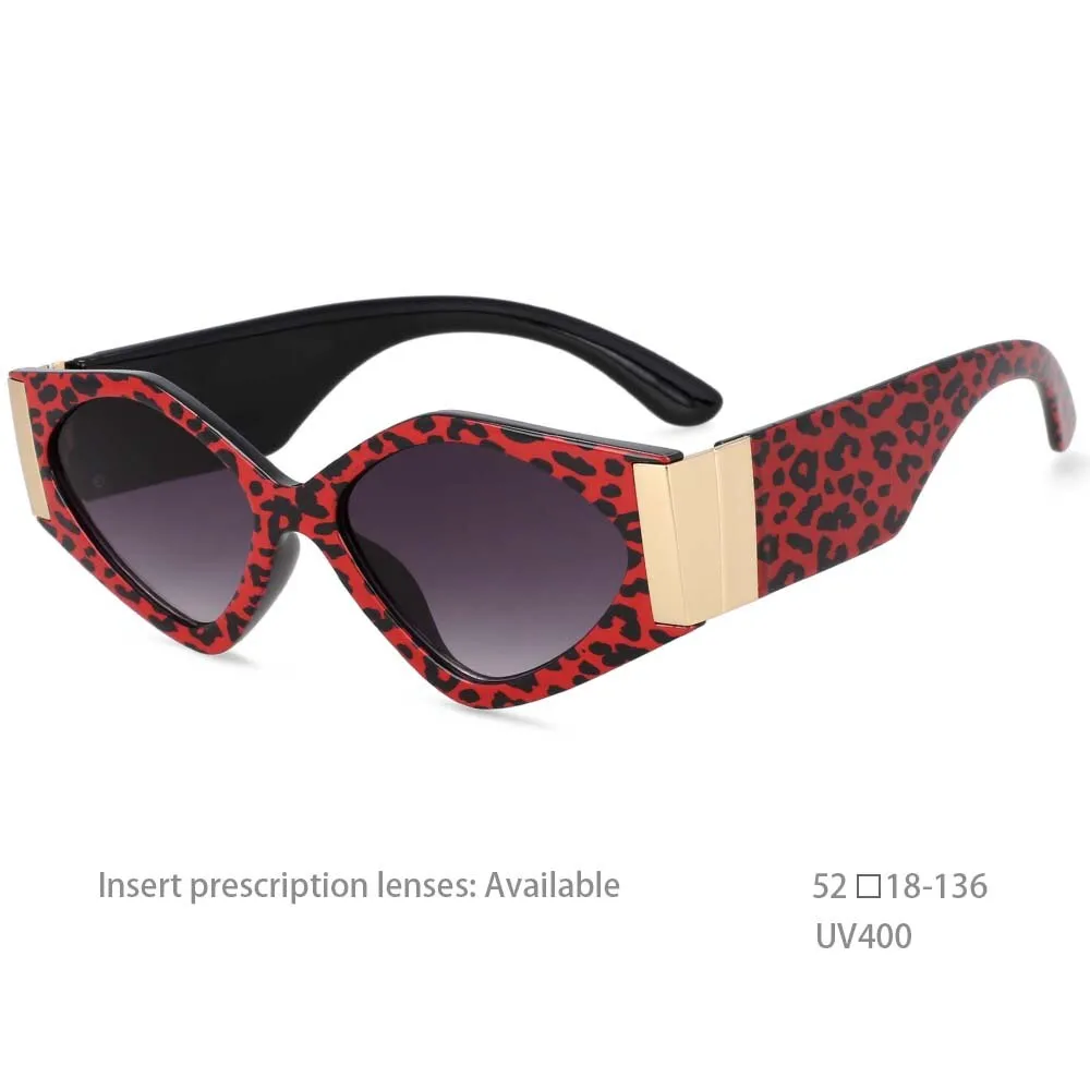 CCspace Women's Full Rim Oversized Cat Eye Resin Frame Sunglasses 54458