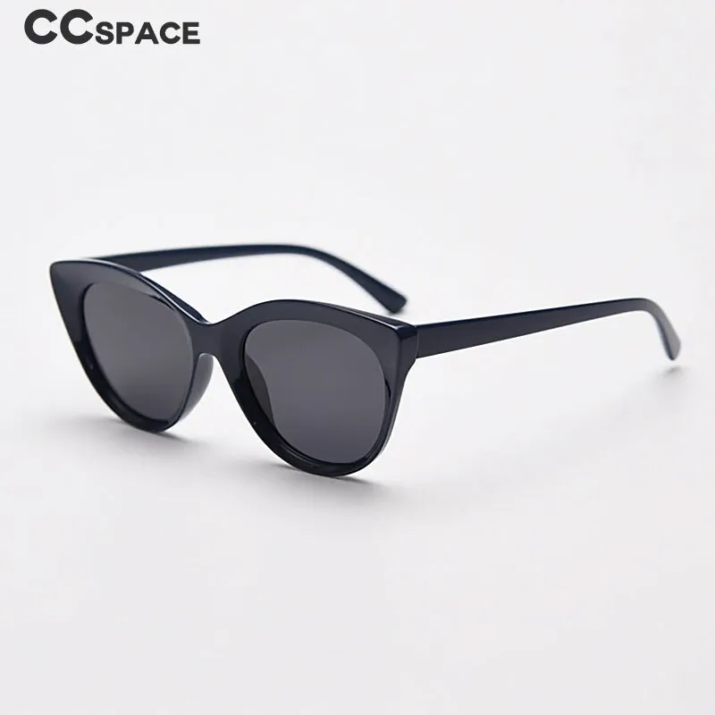 CCspace Women's Full Rim Round Cat Eye Tr 90 Titanium Polarized Sunglasses 55796