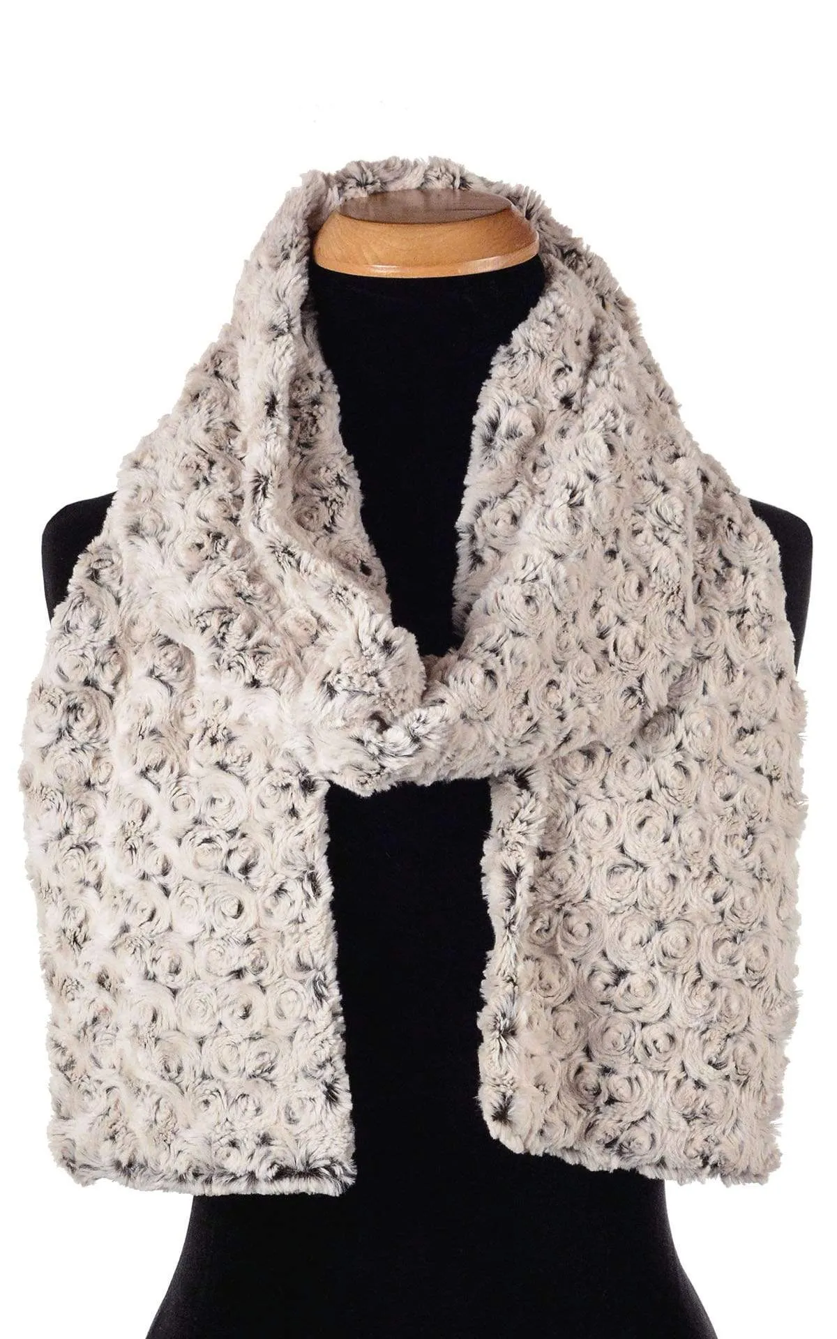 Classic Scarf - Rosebud Faux Fur