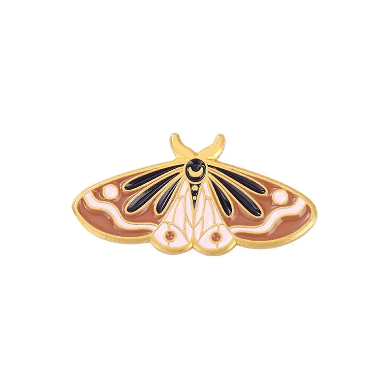 Colorful and Vibrant Spiritual Insect Enamel Brooch Pins