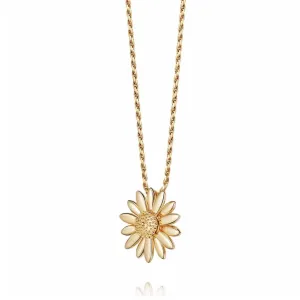 Daisy London Large English Daisy Necklace 18ct Gold Plate18MM N2005