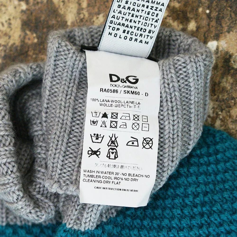 D&G Multicolour Knitted Gloves