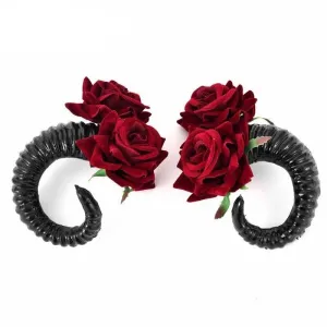 Devil Horn Ram Hair Clips