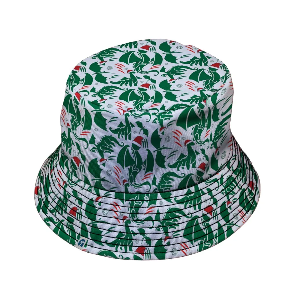 DND Santa Hat Dragons Bucket Hat