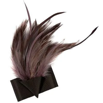 Feather Trim - Plum