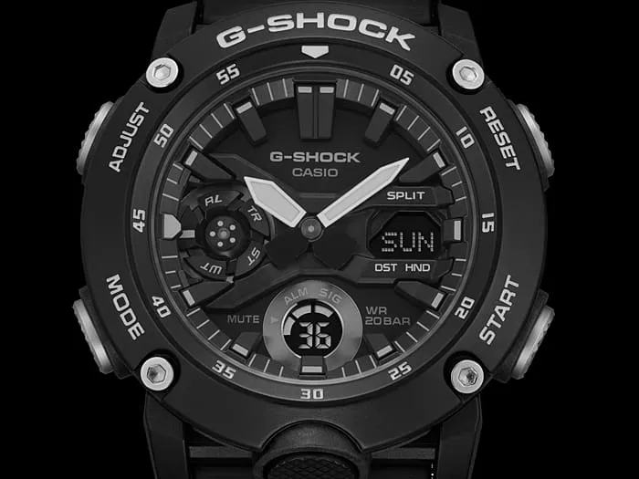 G-Shock Digital & Analogue Watch Carbon Core Guard Series GA2000S-1A / GA-2000S-1A