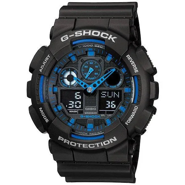 G-Shock Digital & Analogue Watch  GA100-1A2 / GA-100-1A2