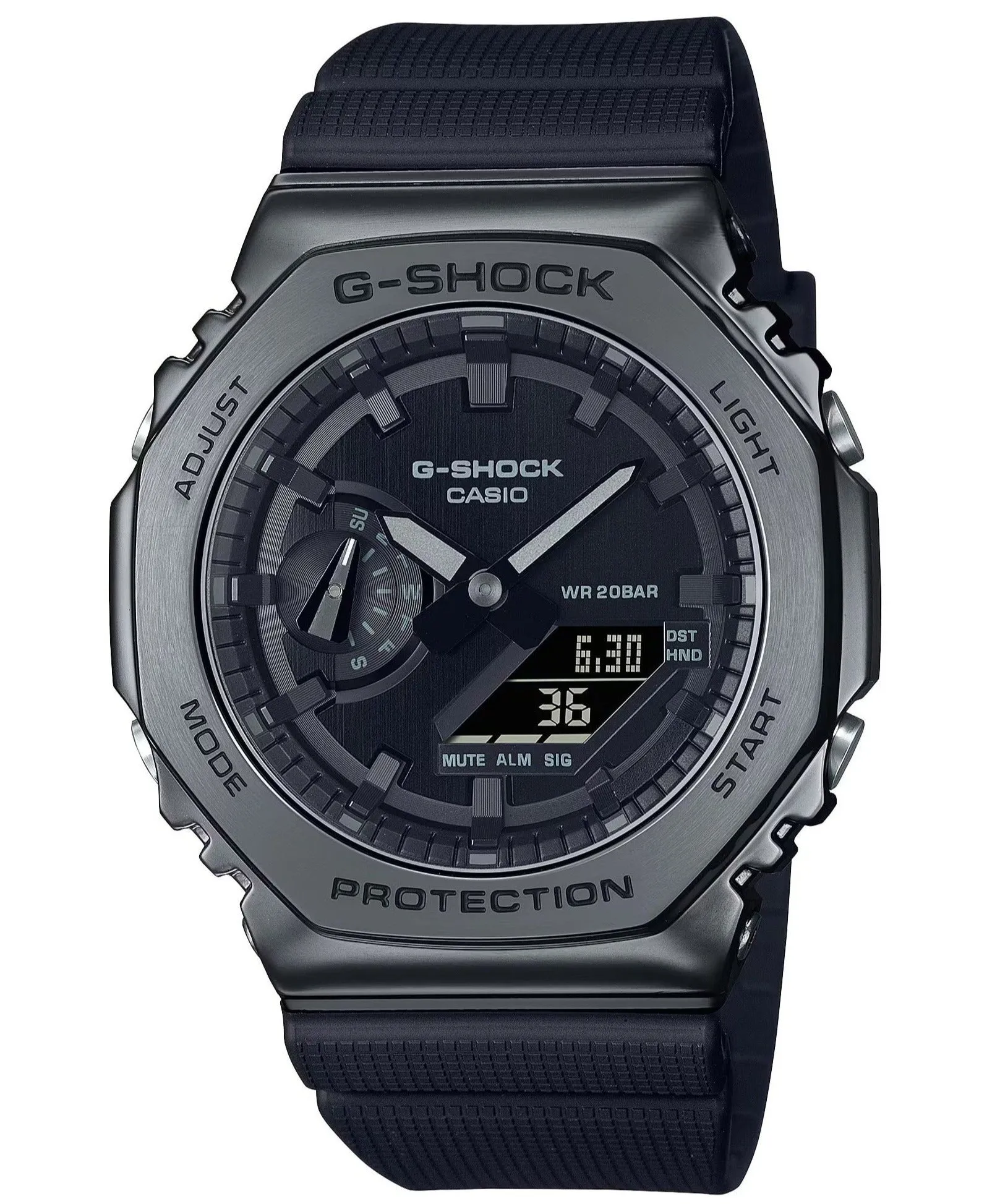 G-Shock Metal CasiOak Black Analogue GM2100BB-1A