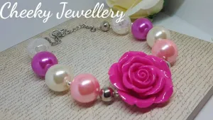 Girls flower necklaces