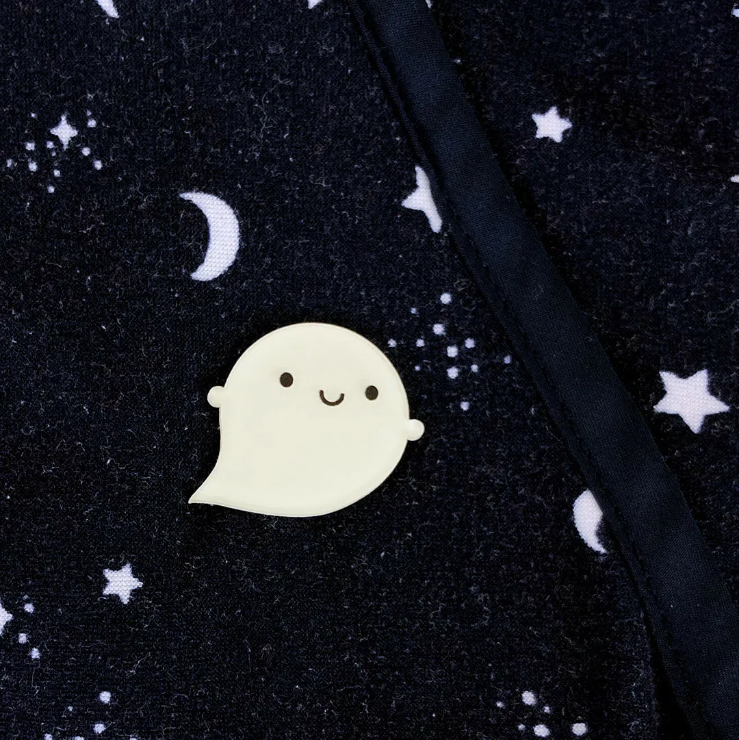 Glow in the Dark Ghost Brooches