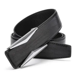 Gold & Silver Buckle Soft Genuine Leather Belts