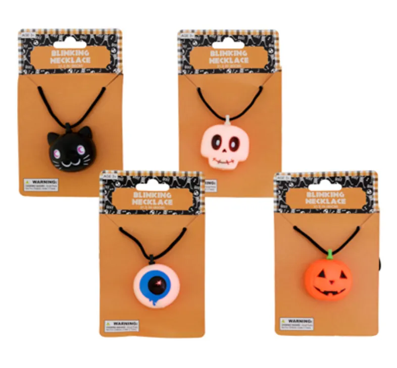 Halloween Blinking Necklaces Assorted