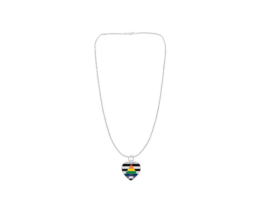 Heart Straight Ally LGBTQ Pride Necklaces