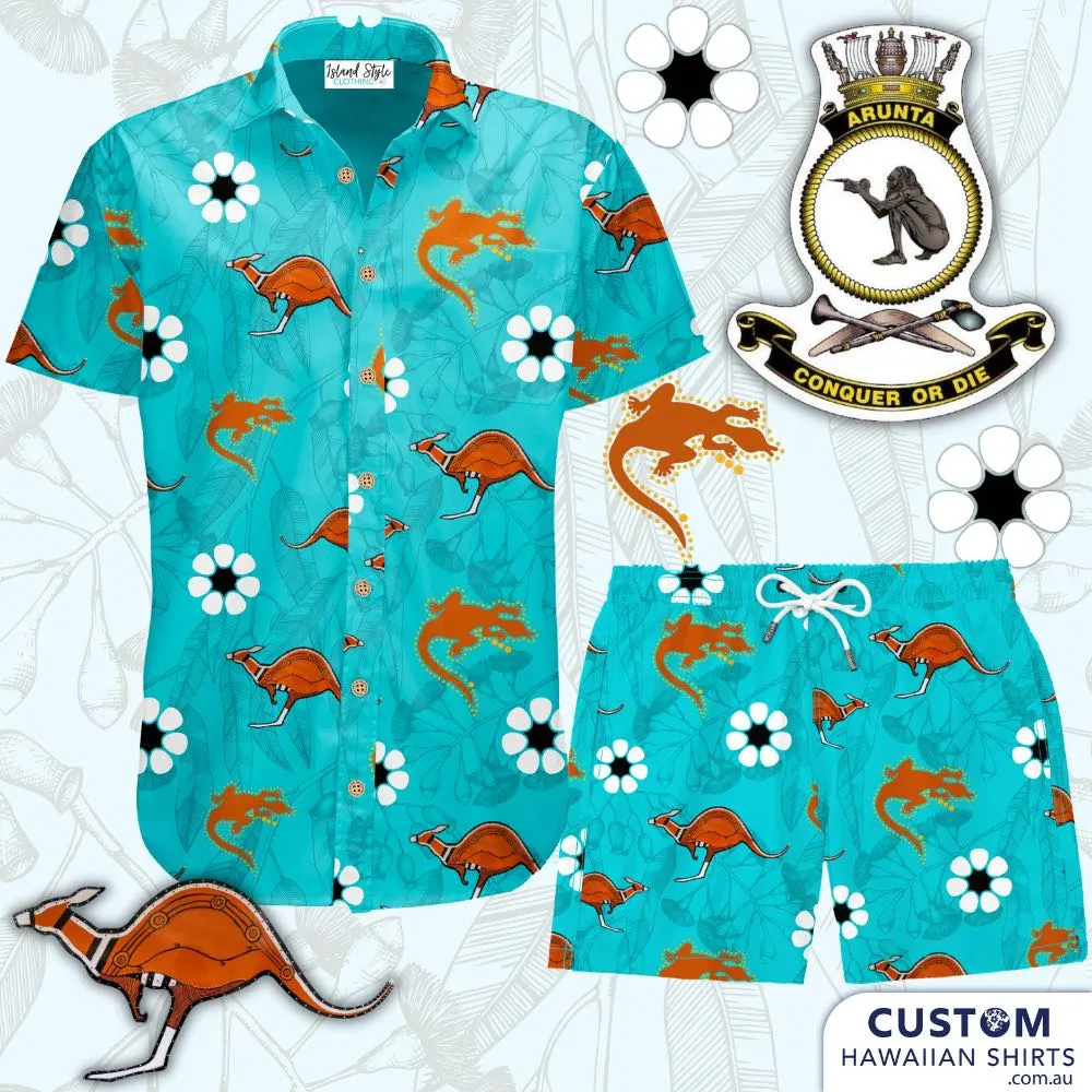 HMAS Arunta, NT, ADF - Custom Hawaiian Shirts & Shorts