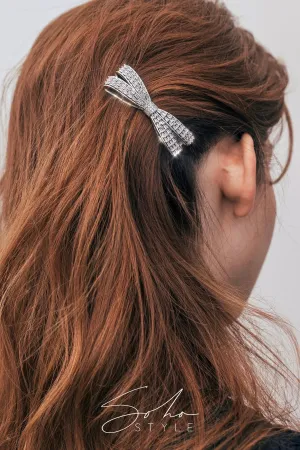 Honeycomb Ribbon Rhinestone Hair barrettes