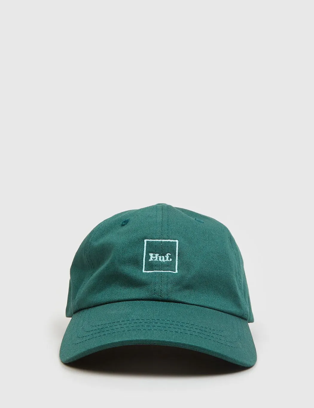 HUF Domestic Logo Curved Peak Cap - Dark Green