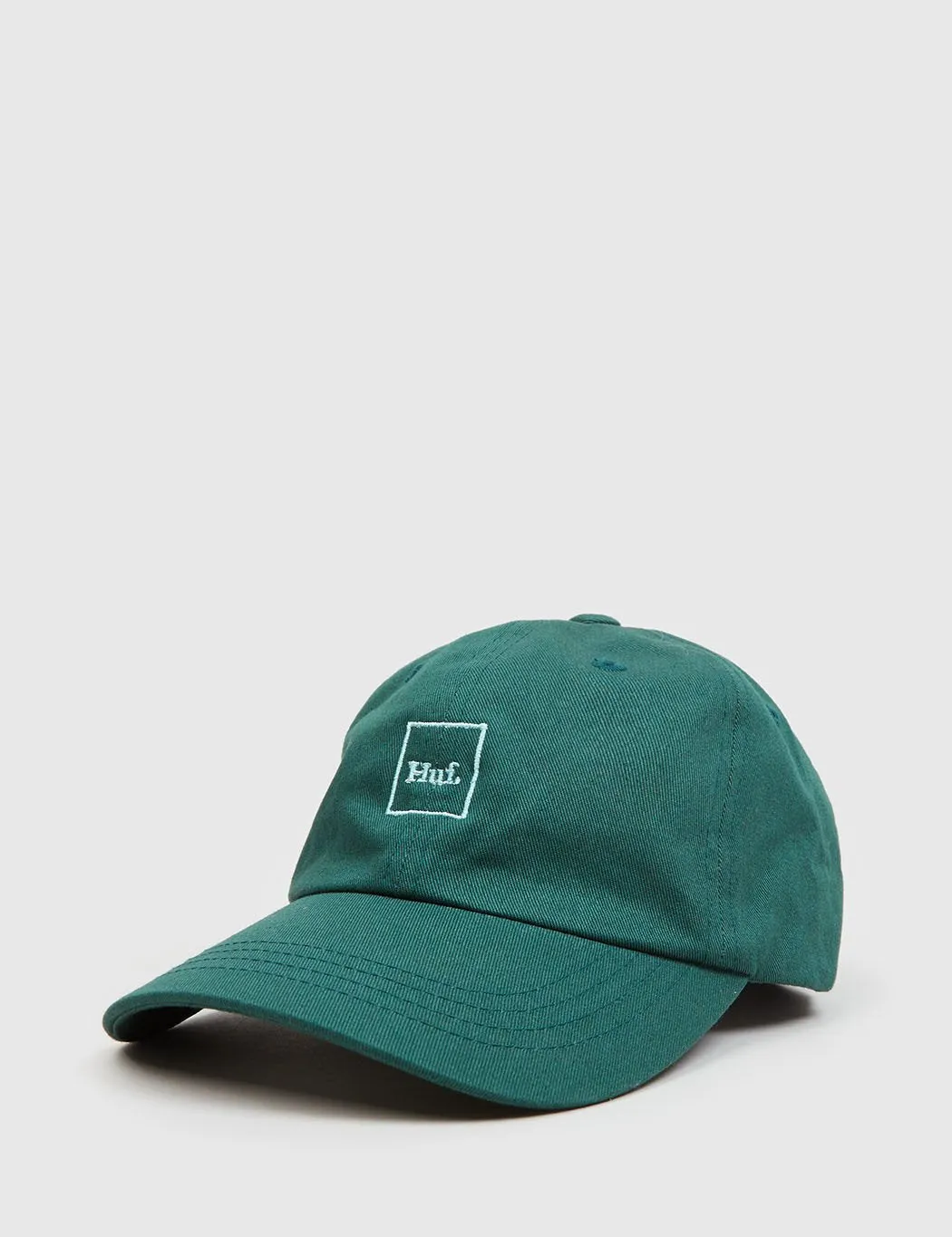 HUF Domestic Logo Curved Peak Cap - Dark Green