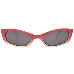 KEVIN Red/White Cat-Eye Sunglasses