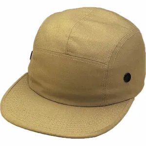 Khaki - Military Style Urban Street Cap - Cotton Ripstop