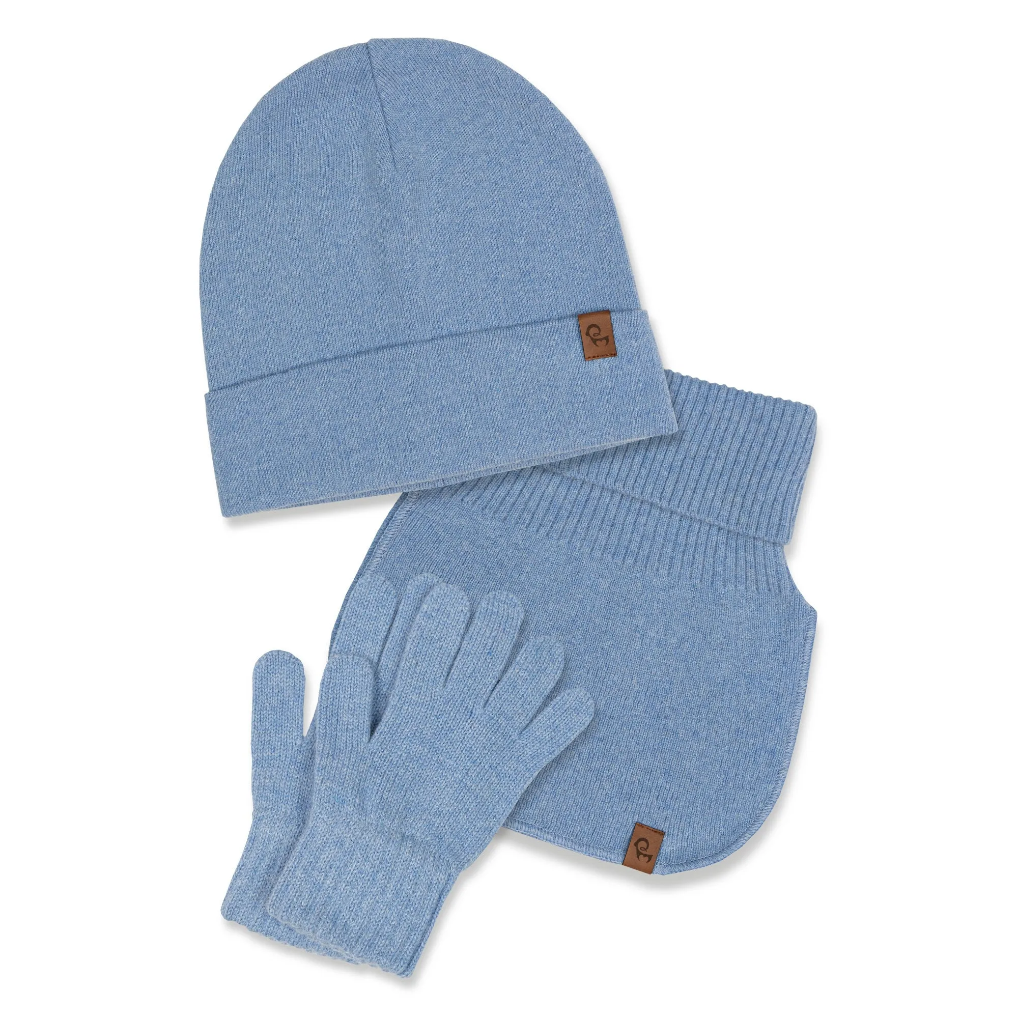 Kids' Knit Beanie, Dickie & Gloves 3-Piece