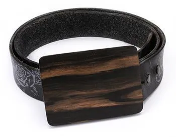 Large Wooden Belt Buckle — Choose From 6 Wood Types