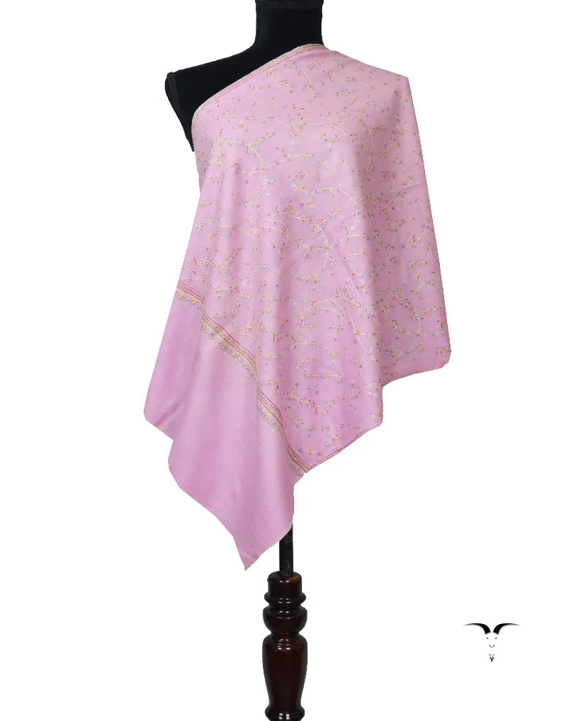 Lavender Pashmina Stole In Sozni 5897