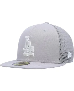 Men's 2023 Los Angeles Dodgers Gray Field Practice Cap 59FIFTY. New Era