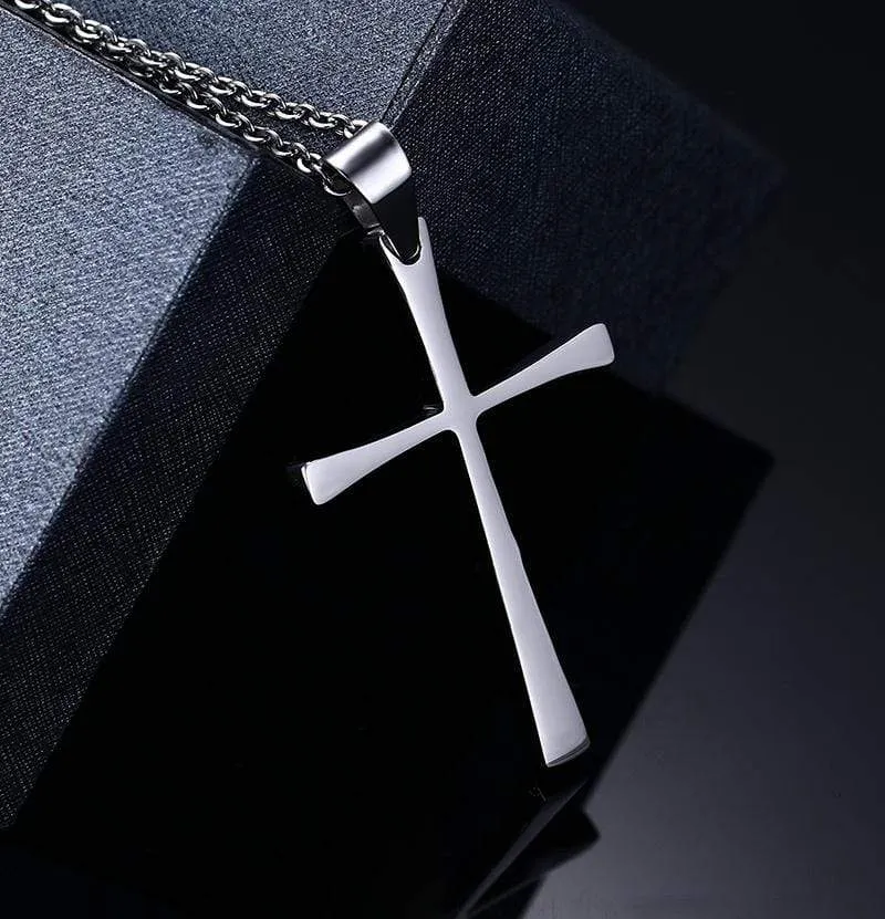 Men's Christian Necklace <br> Stainless Steel