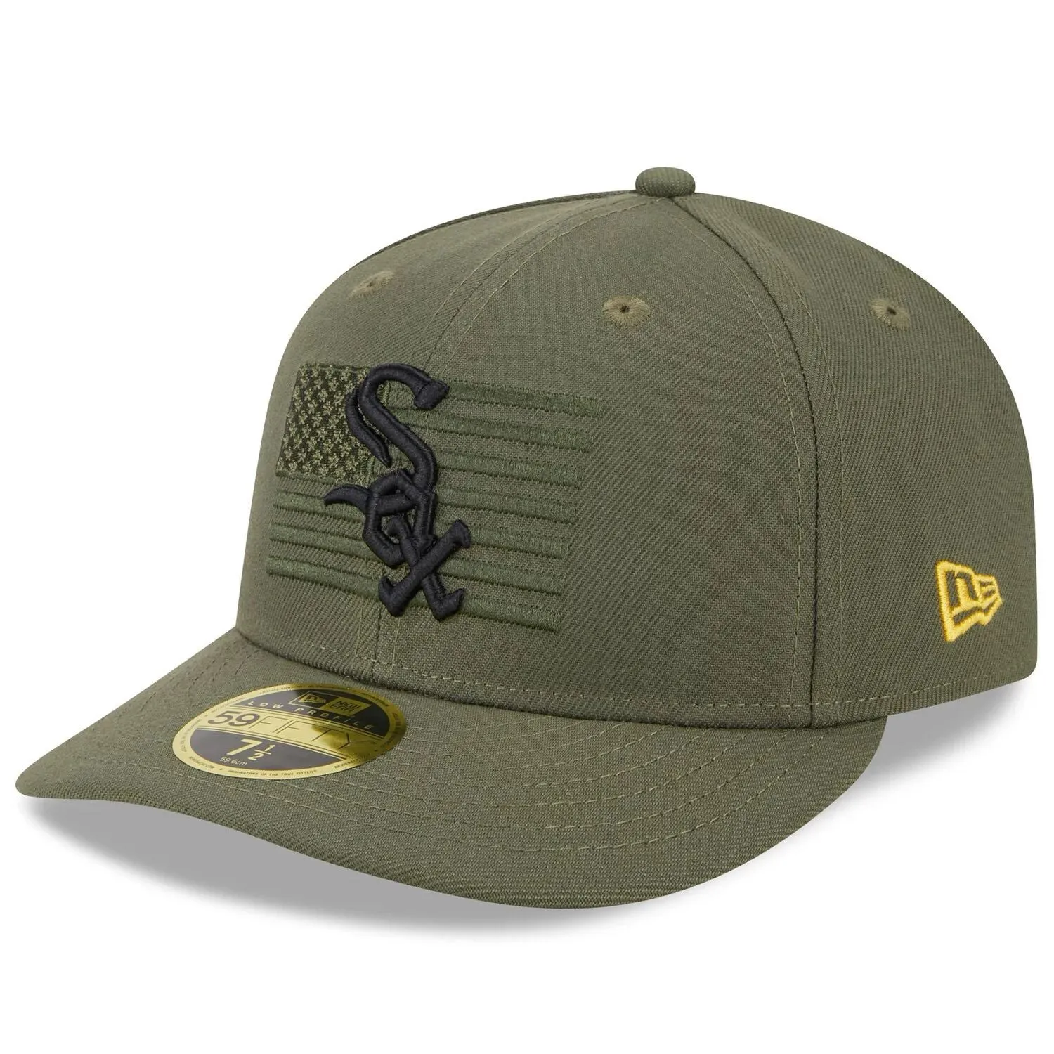 Men's New Era Green Chicago White Sox 2023 Armed Forces Day Cap Low Profile 59FIFTY fitted hat