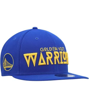 Men's Royal Golden State Warriors Rocker 9FIFTY Snapback New Era Baseball Cap