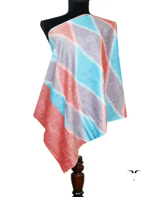 multicoloured ekat pashmina stole 8470