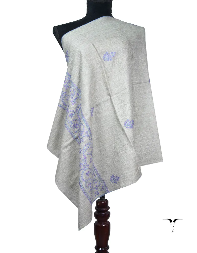 natural butis embroidery pashmina stole 8906