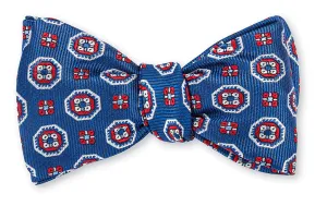 Navy Aiken Medallions Bow Tie - B5288